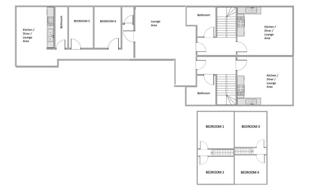 The Penthouse Gathering - Town Centre - Sleeps Up To 16 Wrexham Exterior foto